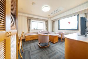 TV a/nebo společenská místnost v ubytování Hotel Castle Inn Ise Meotoiwa