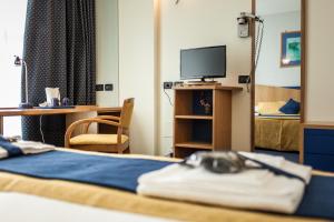 TV a/nebo společenská místnost v ubytování Hotel Mastai