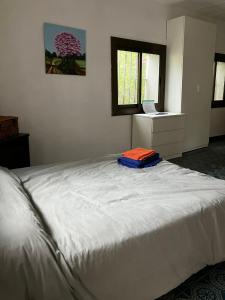 a white bed in a room with a window at Loft Rural Barcelona in Barcelona +11 photos