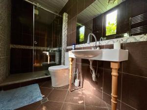 Koupelna v ubytování ❆cozy, 4 BR. Villa in Ananuri❆
