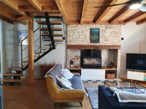 Posezení v ubytování Gite de Charme Gite du Hameau