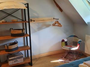 Postel nebo postele na pokoji v ubytování Gite de Charme Gite du Hameau