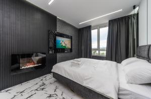 Posteľ alebo postele v izbe v ubytovaní Luxury apartments GREAT