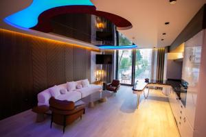 Posezení v ubytování Lalila Blue Suites