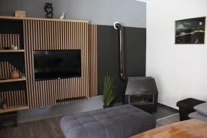 TV a/nebo společenská místnost v ubytování Apartman Lilium