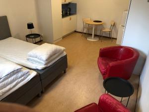 Postel nebo postele na pokoji v ubytování Vandrarhemmet Eken