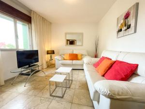 TV a/nebo společenská místnost v ubytování Apartamentos O Grove 3000