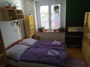 Postel nebo postele na pokoji v ubytování Apartmány v centru