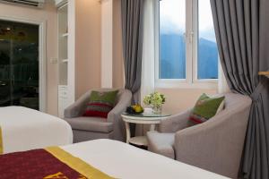 Posezení v ubytování Sapa Praha Hotel