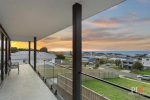 a view from the balcony of a house at Panoramic Paradise 4-BR San Remo in San Remo