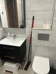 A bathroom at Keszthely Apartman