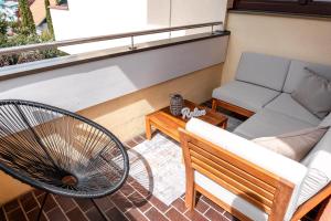 Posezení v ubytování Ferienwohnung Gföller