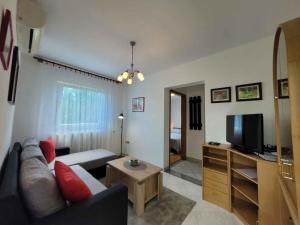 Televízia a/alebo spoločenská miestnosť v ubytovaní Holiday home in Lovran 15113