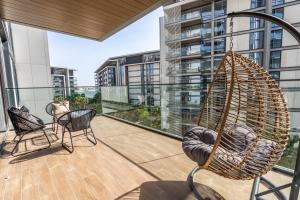 Balkón nebo terasa v ubytování GuestReady - Stunning Apartment in Bluewaters