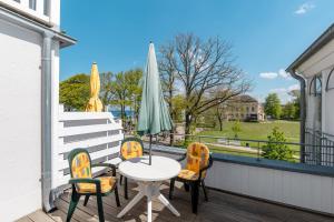 Ein Balkon oder eine Terrasse in der Unterkunft Meeresblick Meeresblick 206