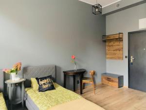 Posedenie v ubytovaní Nowy apartament studio Długa