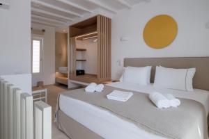 Anthos Apartments客房内的一张或多张床位
