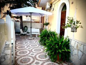 Patio nebo venkovní prostory v ubytování L’abete bianco