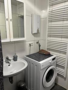 Koupelna v ubytování Ferienhaus Zum Heilbrunnen