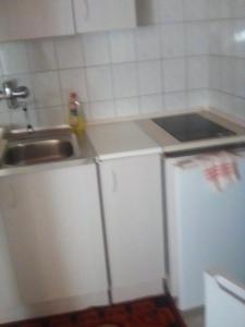 Kuchyň nebo kuchyňský kout v ubytování Ilona Vendégház