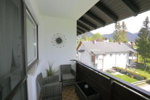 Balkón nebo terasa v ubytování Ferienwohnung Sölkner