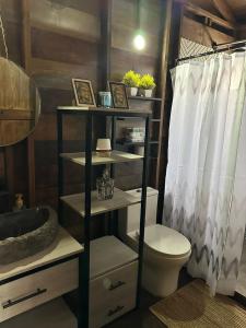 Bilik mandi di Bosque Diamante Cabañas