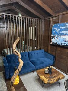 Ruang duduk di Bosque Diamante Cabañas