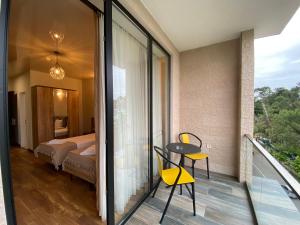 Postel nebo postele na pokoji v ubytování Hotel Leonardo