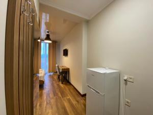 Eldhús eða eldhúskrókur á Hotel Leonardo