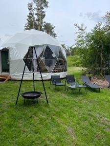 Ogród w obiekcie Borowy Glamp więcej niż domki