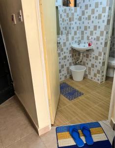Koupelna v ubytování Kamiri Comfort