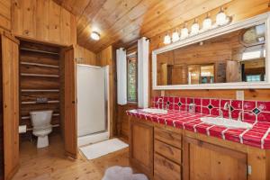 Koupelna v ubytování Apres Chalet