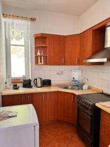 Kuchyň nebo kuchyňský kout v ubytování Hřensko 27 Apartmány