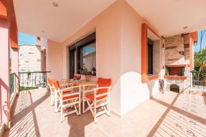 Μπαλκόνι ή βεράντα στο Sitholia Apartment Vatopedi