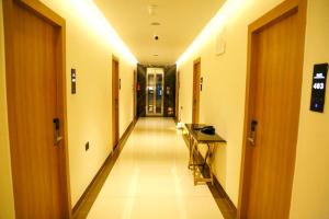 Fitness centrum a/nebo fitness zařízení v ubytování Oak Business Hotel