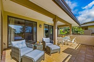 Posezení v ubytování Spacious Lanai Retreat, Kapalua Maui