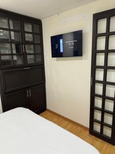 Televisyen dan/atau pusat hiburan di Aparta-Hotel Alameda Plaza