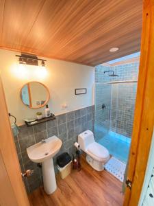 Koupelna v ubytování La Casita Verde