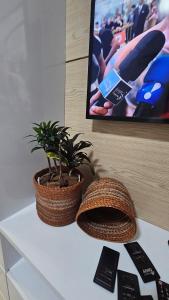 TV a/nebo společenská místnost v ubytování Nanai Residence Flat Marlin