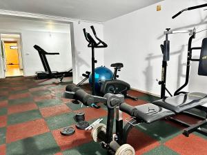 Fitness centrum a/nebo fitness zařízení v ubytování Casa Dima