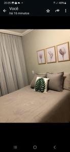 Postel nebo postele na pokoji v ubytování Apartamento compartilhado quarto com suite