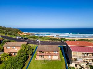 an aerial view of a house and the ocean at 39 Scenic Drive in Bermagui