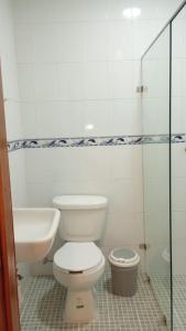 Koupelna v ubytování Orizaba Suites