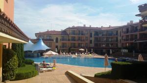 Bazén v ubytování Apartcomplex Panorama Dreams nebo v jeho okolí