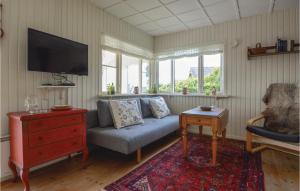 TV a/nebo společenská místnost v ubytování Holiday Home Kirsebærlunden Hejls Ix