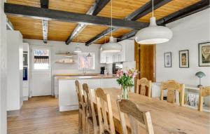 Kuchyň nebo kuchyňský kout v ubytování 3 Bedroom Cozy Home In Bindslev