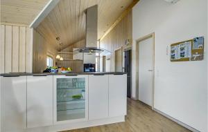 Kuchyň nebo kuchyňský kout v ubytování Holiday Home Alkajavej