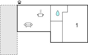 The floor plan of Cortilla 1