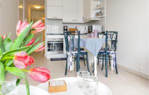 Dapur atau dapur kecil di Nice Apartment In Bredene With Wifi