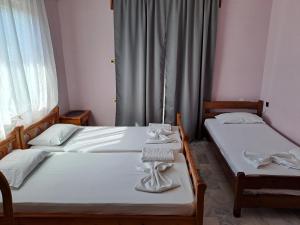 Postel nebo postele na pokoji v ubytování Golden Beach Sea View